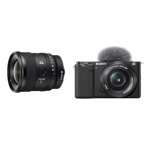 Sony SEL-20F18G Vollformat E-Mount Objektiv (FE 20mm F1.8 & Alpha ZV-E10 | APS-C spiegellose Vlog-Kamera (schwenkbarer Bildschirm für Vlogging Sony SEL-20F18G Vollformat E-Mount Objektiv (FE 20mm F1.8 & Alpha ZV-E10 | APS-C spiegellose Vlog-Kamera (schwenkbarer Bildschirm für Vlogging von Sony
