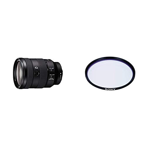 Sony SEL-24105G G Standard Zoom-Objektiv (24-105 mm, F4, OSS, Vollformat) schwarz + Sony VF77MPAM.AE Carl Zeiss T* Schutzfilter (77mm) von Sony