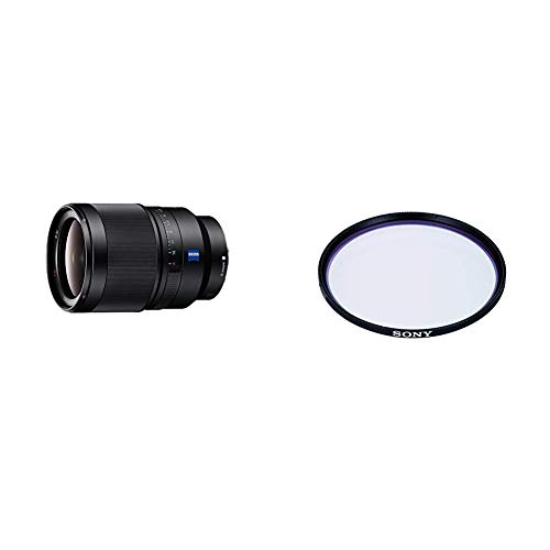 Sony SEL-35F14Z Zeiss Standard Objektiv (Festbrennweite, 35 mm, F1.4, Vollformat) schwarz + Sony VF-72MPAM Carl Zeiss T MC-Schutzfilter von Sony
