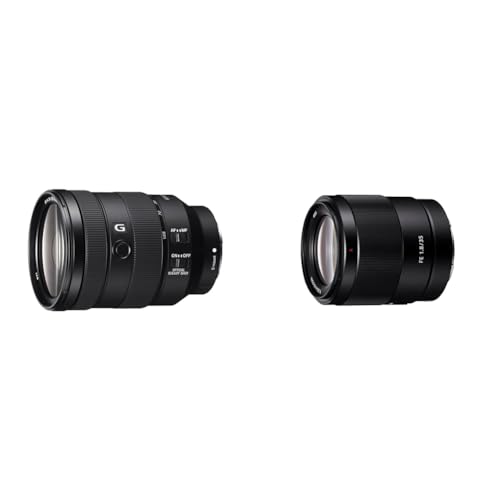 Sony SEL-35F18F Weitwinkel-Objektiv (Festbrennweite & FE 24-105mm f/4 G OSS | Vollformat, Standardzoomobjektiv (SEL24105G) von Sony