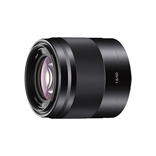 Sony SEL-50F18 Porträt-Objektiv (Festbrennweite, 50 mm, F1.8, APS-C, geeignet für A6700, A6600, A6400, A6100, ZVE10, E-Mount) schwarz von Sony