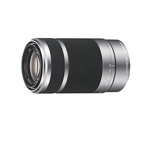 Sony SEL-55210 Tele-Zoom-Objektiv (55-210 mm, F4.5–6.3, OSS, APS-C, geeignet für A6000, A5100, A5000 und Nex Serien, E-Mount) silber von Sony