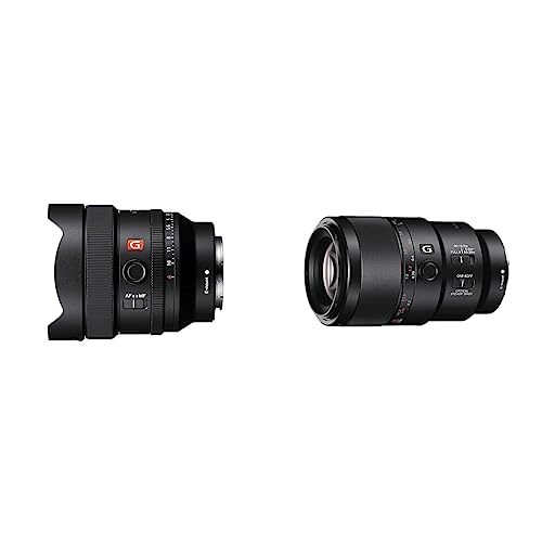 Sony SEL14F18GM | Vollformat FE 14mm F1.8 GM - Premium G Master Serie Objektiv mit Festbrennweite & FE 90 f/2.8 G | Vollformat, Medium-Tele-/Makro-Objektiv (SEL90M28G) von Sony