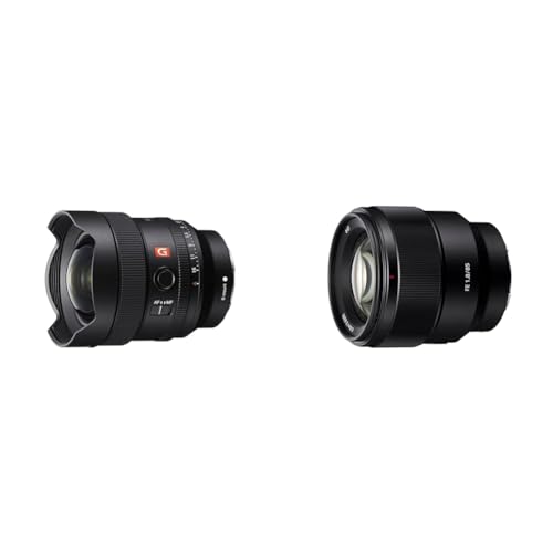 Sony SEL14F18GM | Vollformat FE 14mm F1.8 GM & SEL-85F18 Porträt Objektiv (Festbrennweite, 85 mm, F1.8, Vollformat, geeignet für A7, ZV-E10, A6000- und Nex-Serien, E-Mount) schwarz von Sony