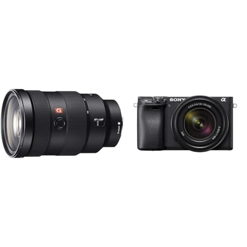 Sony SEL2470GM E-Mount-Kameraobjektiv: FE 24–70 mm F2 & Alpha 6400 | APS-C Spiegellose Kamera mit 16-50mm f/3.5-5.6 Power-Zoom-Objektiv von Sony