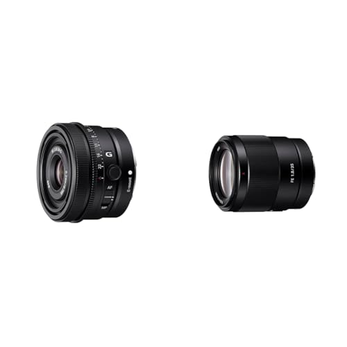 Sony SEL24F28G | Vollformat FE 24mm F2.8 G - Premium G Serie Objektiv mit Festbrennweite & SEL-35F18F Weitwinkel-Objektiv von Sony