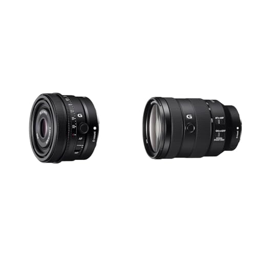 Sony SEL40F25G | Vollformat FE 40mm F 2.5 G - Premium G Serie Objektiv mit Festbrennweite & FE 24-105mm f/4 G OSS | Vollformat, Standardzoomobjektiv (SEL24105G) von Sony