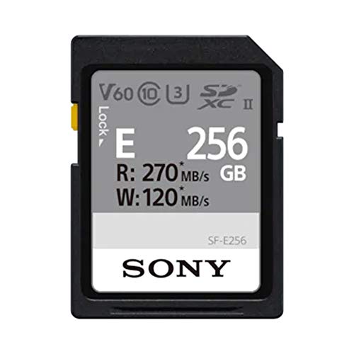 Sony SF-E256 SD-Speicherkarte (256 GB, UHS-II, Klasse 10, E Serie) von Sony
