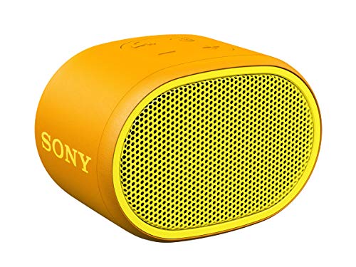 Sony SRS-XB01 tragbarer Bluetooth Lautsprecher (Extra Bass, 6h Akku, Spritzwassergeschützt) gelb von Sony