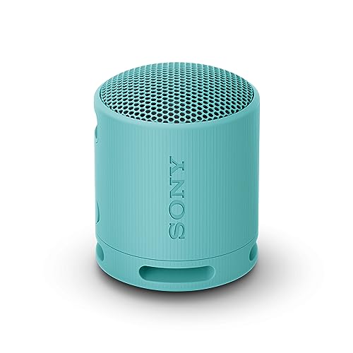 Sony SRS-XB100 - Kabelloser Bluetooth-Lautsprecher, tragbar, leicht, kompakt, Outdoor, Reise-Lautsprecher, langlebig, IP67 Wasser- und staubdicht, 16 Std Akku, Trageriemen, Freisprechfunktion, blau Sony SRS-XB100 - Kabelloser Bluetooth-Lautsprecher, tragbar, leicht, kompakt, Outdoor, Reise-Lautsprecher, langlebig, IP67 Wasser- und staubdicht, 16 Std Akku, Trageriemen, Freisprechfunktion, blau von Sony