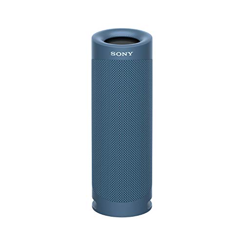 Sony SRS-XB23 tragbarer, kabelloser Bluetooth Lautsprecher (12h Akkulaufzeit, wasserabweisend, Extra Bass), blau von Sony