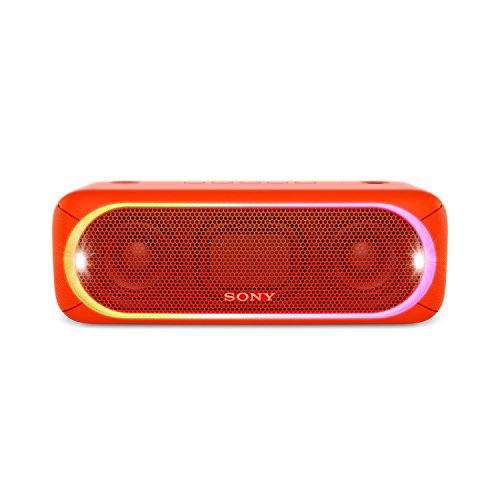 Sony SRS-XB30 Tragbarer Lautsprecher (Farbige Lichtleiste, Stroboskoplicht, Extra Bass, Bluetooth, NFC, Wasserabweisend) von Sony
