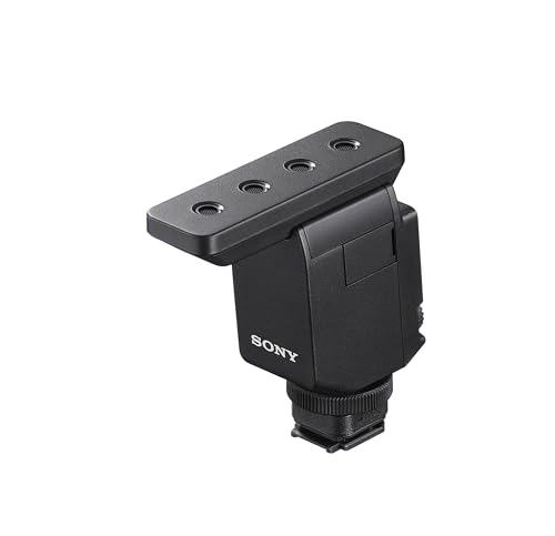 Sony ECM-B10, Kabelloses Shotgun Mikrofon, Rauschunterdrückung, einfache Bedienung, Ideal für Kameras, Interviews, Vlogs, Content Kreation, Streaming von Sony