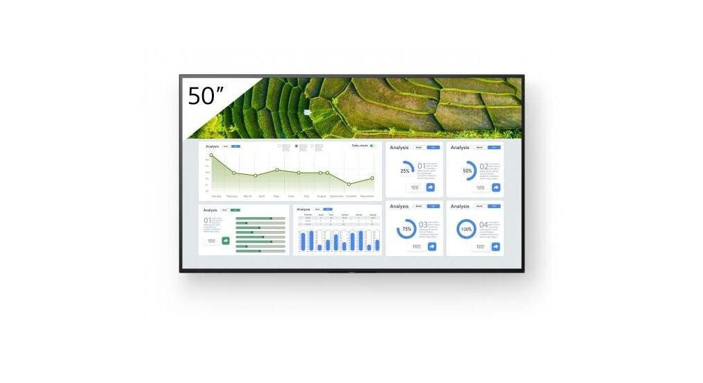 Sony Sony FW-50BZ30L LED-Monitor (3.840 x 2.160 4K UHD, 9 ms Reaktionszeit, 60 Hz, VA Panel) von Sony