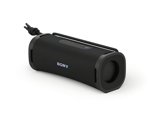 Sony ULT Field 1 - Kabelloser tragbarer Bluetooth-Lautsprecher mit ULT Power Sound, kraftvollem Bass, IP67, wasserdicht, staubdicht, stoßfest, 12h Akku, klare Gesprächsqualität, Outdoor- Schwarz von Sony