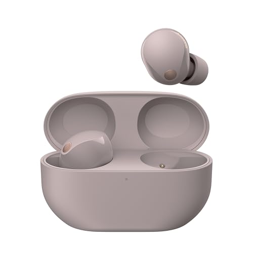 Sony WF-1000XM5 Kabellose Noise Cancelling Kopfhörer, Bluetooth, In-Ear-Kopfhörer, Mikrofon, bis zu 24 Stunden Akkulaufzeit, Schnellladefunktion, IPX4, iOS & Android kompatibel - Rosa von Sony