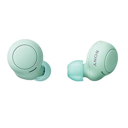 Sony WF-C500 kabellos, Bluetooth, In-Ear Earbuds (mit IPX4 Rating und bis zu 20h Akkulaufzeit) Grün, klein von Sony