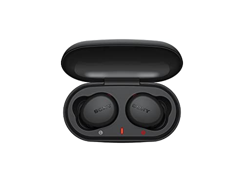 Sony WF-XB700 Drahtlose Bluetooth-Kopfhörer, 18 Stunden Akkulaufzeit und Schnellladefunktion sowie Sprachassistenten kompatibel, Schwarz von Sony