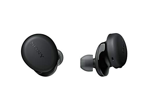 Sony WF-XB700 Drahtlose Bluetooth-Kopfhörer, 18 Stunden Akkulaufzeit und Schnellladefunktion sowie Sprachassistenten kompatibel, Schwarz von Sony