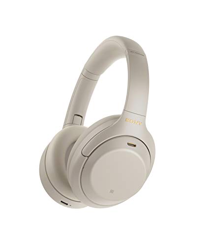 Sony WH-1000XM4 kabellose Bluetooth Noise Cancelling Kopfhörer (30h Akku, Touch Sensor, Headphones Connect App, Schnellladefunktion, optimiert für Amazon Alexa, Headset mit Mikrofon) Platin Silber von Sony