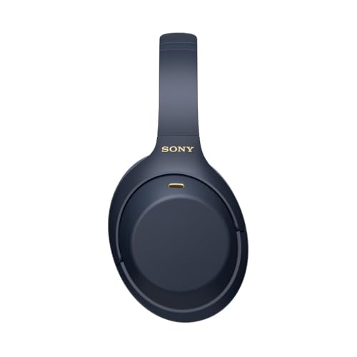 Sony WH-1000XM4 kabellose Bluetooth Noise Cancelling Kopfhörer (30h Akku, Touch Sensor, Schnellladefunktion, optimiert für Amazon Alexa, Headset mit Mikrofon) Midnight Blue von Sony