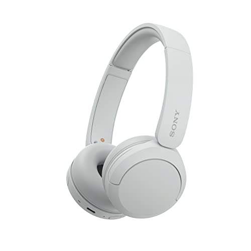 Sony WH-CH520 Kabellose Bluetooth-Kopfhörer - bis zu 50 Stunden Akkulaufzeit mit Schnellladefunktion, On-Ear-Modell - Weiß von Sony