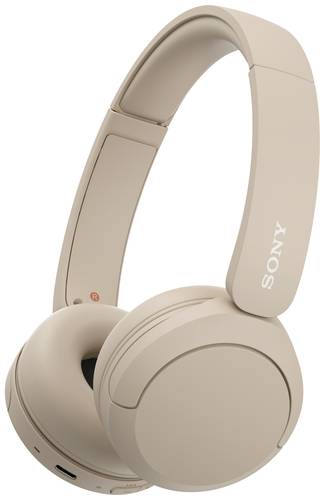 Sony WH-CH520 On Ear Headset Bluetooth® Stereo Beige Mikrofon-Rauschunterdrückung Batterieladeanze von Sony