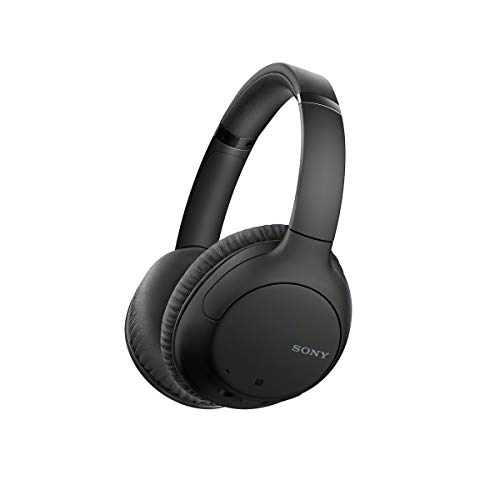 Sony WH-CH710N Kabellose Kopfhörer mit Geräuschunterdrückung, 35 Stunden Akkulaufzeit, Schnellladung, eingebautem Mikrofon und Sprachassistent, Schwarz (Generalüberholt) von Sony