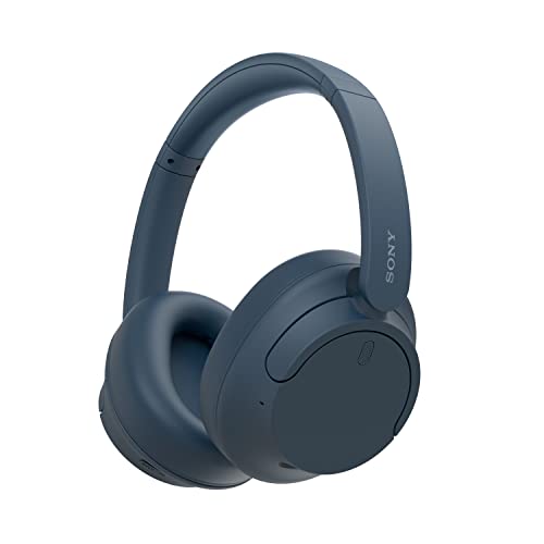 Sony WH-CH720N Kabelloser Bluetooth-Kopfhörer mit Noise Cancelling - bis zu 35 Stunden Akkulaufzeit und Schnellladefunktion - Blau von Sony