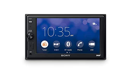 Sony XAV-AX1005DB ohne DAB+ Antenne, 6,2" Touchscreen-Display, Apple Carplay, Sprachsteuerung, Bluetooth, externes Mikrofon enthalten, 4x55W, USB iPhone/iPod. von Sony