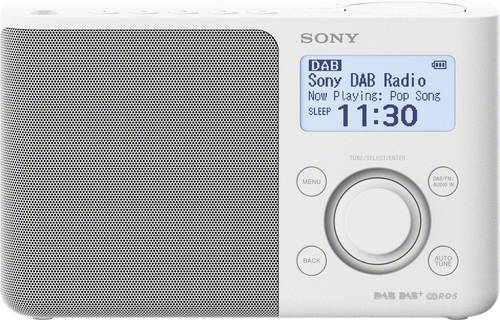 Sony XDR-S61D Kofferradio DAB+, UKW AUX Weiß von Sony