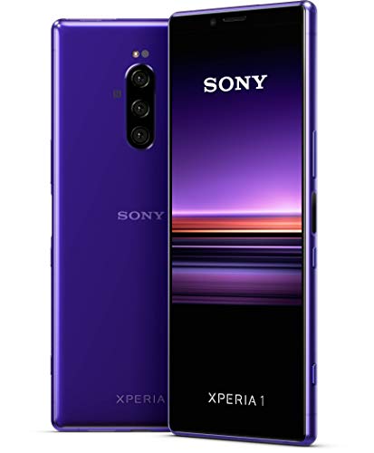 Sony Xperia 1 128 GB Smartphone (16, 5 cm (6, 5 Zoll) OLED Display, Triple-Kamera, IP65/IP68, 6 GB RAM, Android 9) Violett von Sony