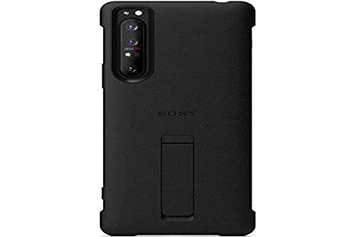 Sony Xperia 1 II Smartphone Cover (Absolute Robustheit, Seitensensor, erhöhte Kanten) Schwarz von Sony