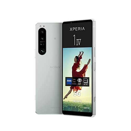 Sony Xperia 1 IV (5G Smartphone, 6,5 Zoll, 4K HDR 120 Hz OLED-Display, Dreifach-Kamera mit optischem Zoom (ZEISS T*), 3,5-mm-Audio, Dual SIM) 24+6 Monate Garantie [Amazon Exklusiv] weiß, XQCT54C0W.YD von Sony