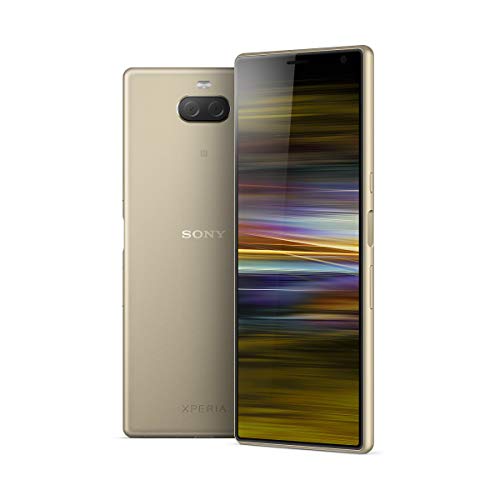 Sony Xperia 10 Plus Smartphone (16,5 cm (6,5 Zoll) 21:9 Full HD+ Display, 64 GB Speicher, Dual-SIM, Split-Screen, Android 9) Gold von Sony