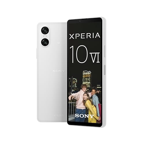 Sony Xperia 10 VI (5.000 mAh Akku, 6,1 Zoll 21:9 OLED, DREI optische Brennweiten, Leicht und kompakt, 3,5mm Audio, Android 14, IP65/68, Dual SIM, weiß, 24+12 Monate Garantie [Amazon Exklusiv] von Sony