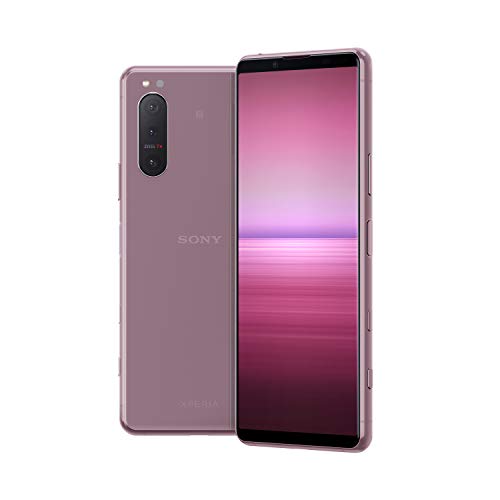 Sony Xperia 5 II 5G Smartphone (15,5 cm (6.1 Zoll) 21:9 CinemaWide FHD+ HDR OLED-Display, Dreifach-Kamera-System, 3,5-mm-Audio-Anschluss, Android 12, SIM Free, 8 GB RAM, 128 GB Speicher) Pink von Sony