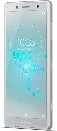 Sony Xperia XZ2 Compact Smartphone (12,7 cm (5,0 Zoll) IPS Full HD+ Display, 64 GB interner Speicher und 4 GB RAM, Dual-SIM, IP68, Android 8.0) white silver - Deutsche Version von Sony