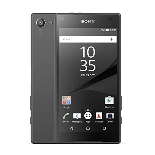 Sony Xperia Z5 Compact Smartphone, 11,6 cm (4,6 Zoll), Bluetooth, WLAN, Octa Core MSM8994 Snapdragon 810, 2 GB RAM, 32 GB, Android 5.1.1, Graphitschwarz von Sony