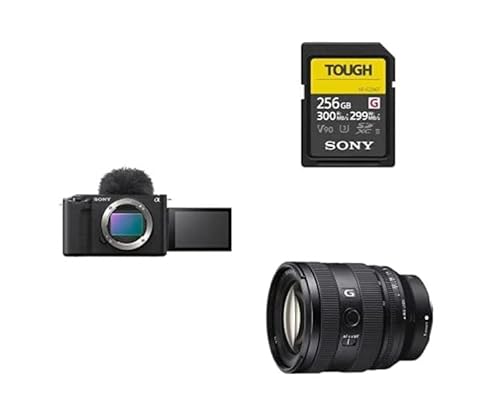 Sony ZV-E1 | Content Creation Vollformatkamera(kompakt und leicht, 4K60p, 12,2 Megapixel, 5 Achsen- und digitale Stabilisierung) + SEL2070G + SFG256T von Sony