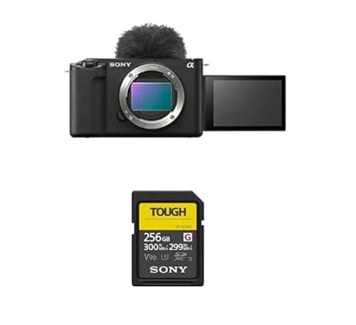 Sony ZV-E1 | Content Creation Vollformatkamera(kompakt und leicht, 4K60p, 12,2 Megapixel, 5 Achsen- und digitale Stabilisierung) + SFG256T von Sony