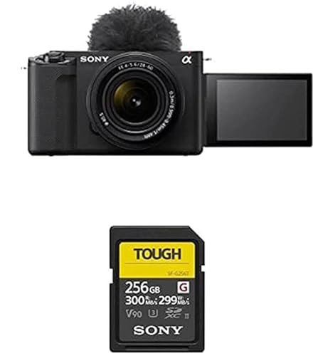 Sony ZV-E1 | Content Creation Vollformatkamera mit 28-60 mm Wechselobjektiv (kompakt und leicht, 4K60p, 12,2 Megapixel, 5 Achsen- und Digitale Stabilisierung) + SFG256T von Sony