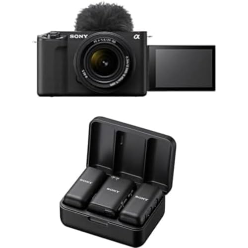 Sony ZV-E1 | Content Creation Vollformatkamera mit 28-60 mm Wechselobjektiv + Sony ECM-W3 kabelloses Mikrofon von Sony