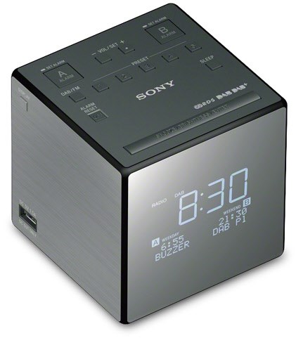 XDR-C1DBP DAB/DAB+ Uhrenradio silber/schwarz von Sony