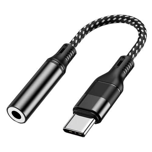 Adapter USB C auf Klinke, USB Typ C auf 3,5 mm Kopfhörer Adapter, Audio USB C auf Aux Dongle Kabel, Hi Res DAC Chip, Kompatibel mit iPhone 16/15 Pro/Max, iPad, Samsung Galaxy, Google Pixel, Huawei Adapter USB C auf Klinke, USB Typ C auf 3,5 mm Kopfhörer Adapter, Audio USB C auf Aux Dongle Kabel, Hi Res DAC Chip, Kompatibel mit iPhone 16/15 Pro/Max, iPad, Samsung Galaxy, Google Pixel, Huawei von Sooiiyu