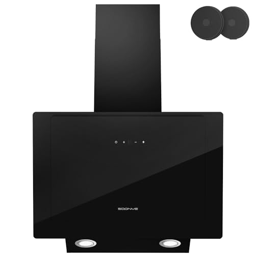 SOONYE Winkel-Dunstabzugshaube, 60 cm, Kamin-Dunstabzugshaube, 600 m³/h, mit Touchscreen, LED und Umluft- und Kanalsystem, Wandmontage, Dunstabzugshaube, Küche… SOONYE Winkel-Dunstabzugshaube, 60 cm, Kamin-Dunstabzugshaube, 600 m³/h, mit Touchscreen, LED und Umluft- und Kanalsystem, Wandmontage, Dunstabzugshaube, Küche… von Soonye