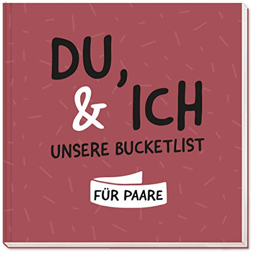 Sophies Kartenwelt Bucket List für Paare in hochwertigem Hardcover Einband im Format 21x21cm - Mit 96 Seiten bietet es viel Platz für 185 interessante Aufgaben von Sophies Kartenwelt