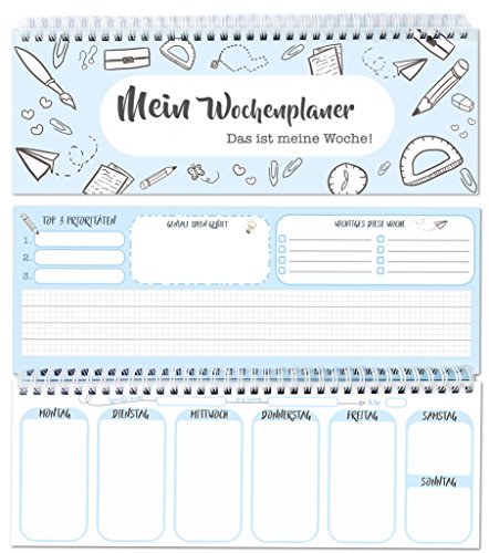 Tischkalender - Wochenplaner im Quer Format - Ohne festes Datum für 365 Tage - 52 Wochen, Wochenkalender mit To do Liste Terminkalender - Sophies Kartenwelt Tischkalender - Wochenplaner im Quer Format - Ohne festes Datum für 365 Tage - 52 Wochen, Wochenkalender mit To do Liste Terminkalender - Sophies Kartenwelt von Sophies Kartenwelt
