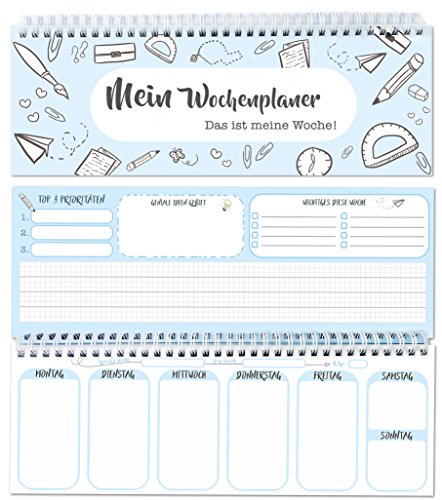 Tischkalender - Wochenplaner im Quer Format - Ohne festes Datum für 365 Tage - 52 Wochen, Wochenkalender mit To do Liste Terminkalender - Sophies Kartenwelt von Sophies Kartenwelt
