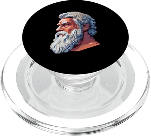 Sophokles 8 Bit PopSockets PopGrip für MagSafe Sophokles 8 Bit PopSockets PopGrip für MagSafe von Sophocles And Ancient Greece Art Designs